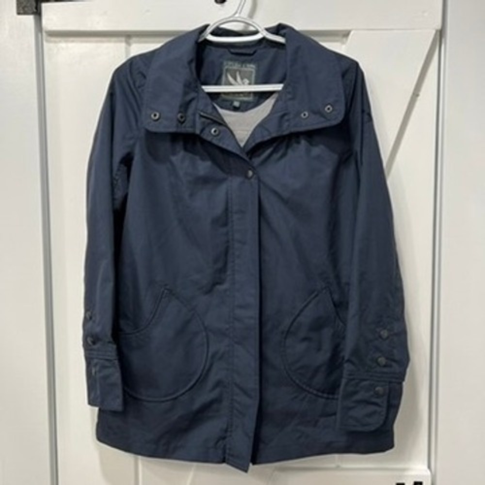 I Spiewak & Sons Womens Jacket XS Blue Polyester Soft Shell Outerwear Zip Hiking